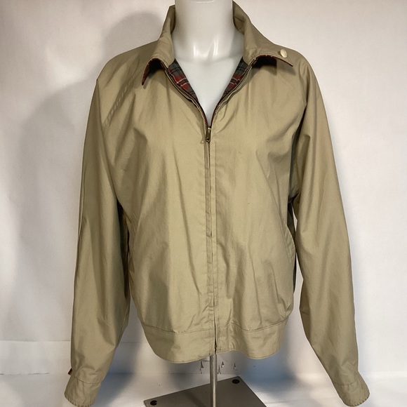 Ralph Lauren womens plaid wool jacket size large reversible to Tan jacket - Picture 8 of 11